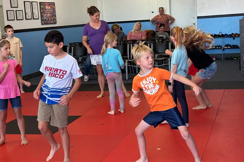Blazing Trails Martial Arts led a class for Gardner Gold Special Olympics and also hosted a board breaking fundraiser for the athletes.