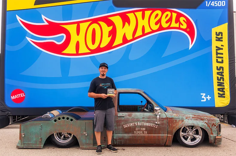 Clint DeVine won the Hot Wheels Legends Tour's Kansas City stop car show.