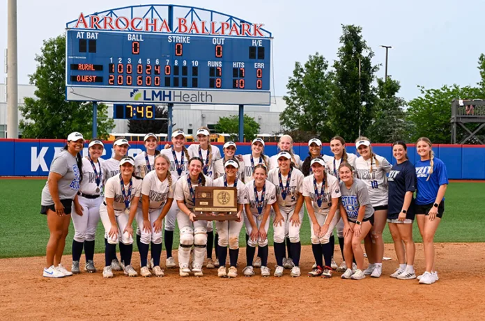 The Olathe West High School softball team won the 2025 Kansas State Championship.