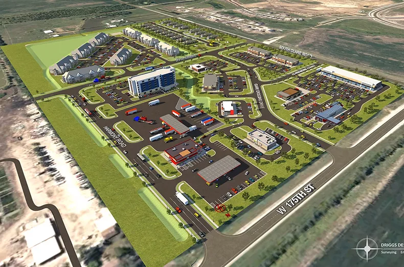 A design rendering of the Clare Crossing development.