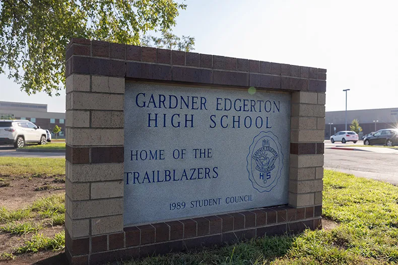 Gardner Edgerton High School is at 425 N. Waverly Road in Gardner.