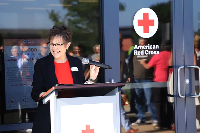 JoAnn Woody, executive director of the Greater Kansas City and Northwest Missouri Chapter of the American Red Cross.