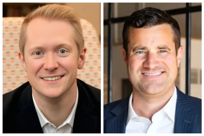Candidates John Michael Handley (left) and Joe Shull advance to the general election for the Ward 1 seat on the Lenexa City Council.
