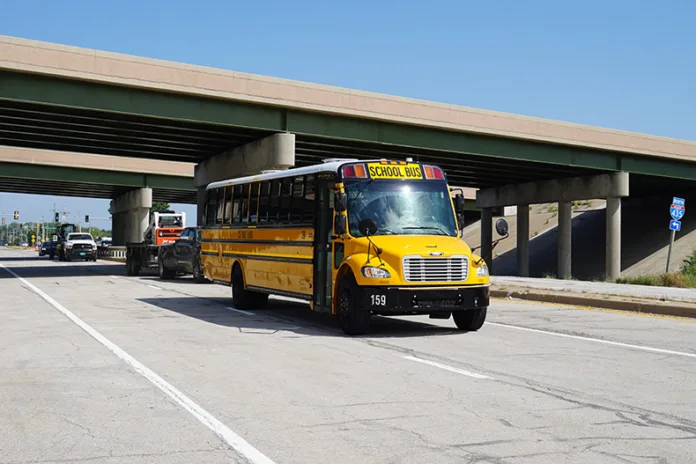 School bus Midland Drive