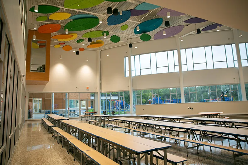 The new cafeteria at Tomahawk Elementary 