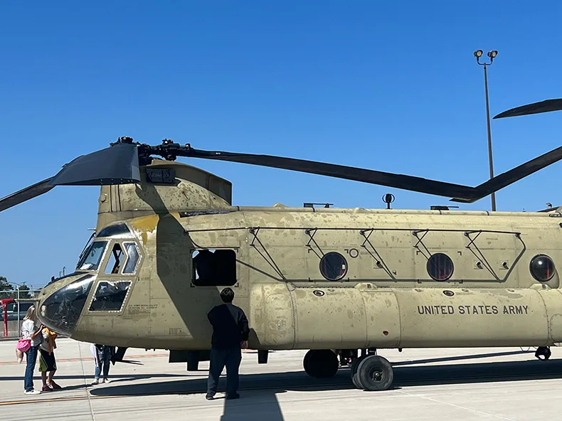 The U.S. Army Reserve’s Chinook helicopters took one final formation flight, Sunday, Sept. 7, at New Century AirCenter.
