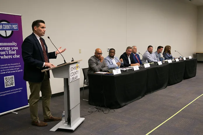 The Johnson County Post hosted a forum Wednesday, Sept. 17, at Central Resource Library for candidates running for the Johnson County Community College Board of Trustees.
