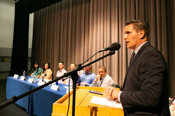 The Johnson County Post hosted a forum Tuesday, Sept. 16, at Spring Hill Middle School for candidates running for the Spring Hill Board of Education.
