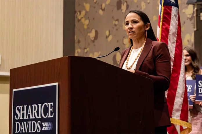 Sharice Davids donations epstein link