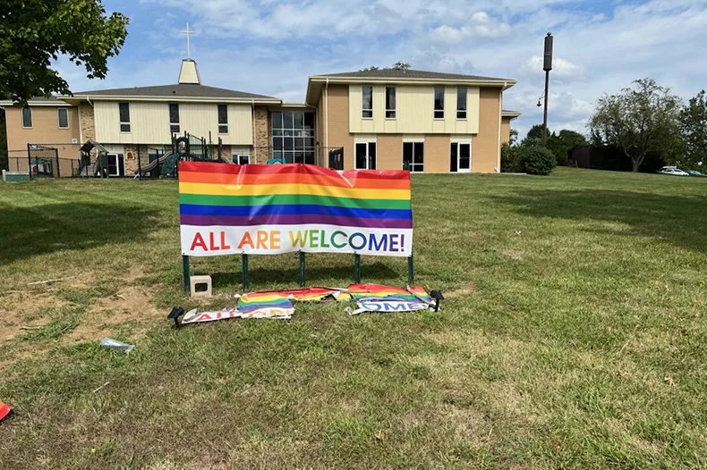 Indian Heights Methodist Church Overland Park sign