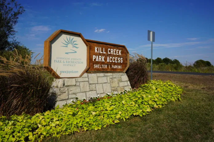 Kill Creek Park access sign