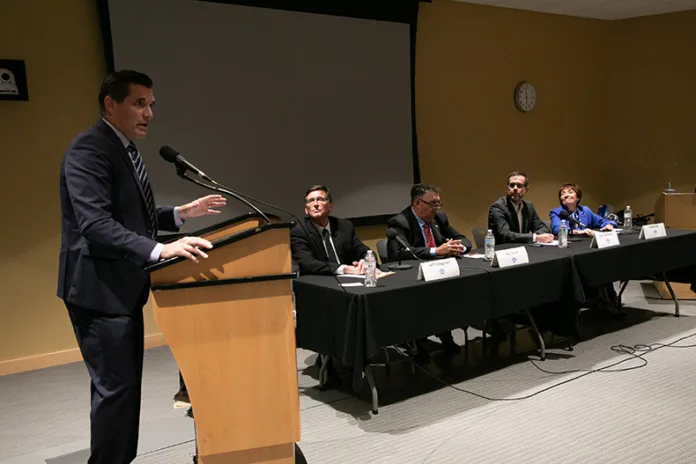 The Johnson County Post hosted a forum on Wednesday, Oct. 15, at the K-State Olathe campus for candidates running in contested races for Olathe City Council.