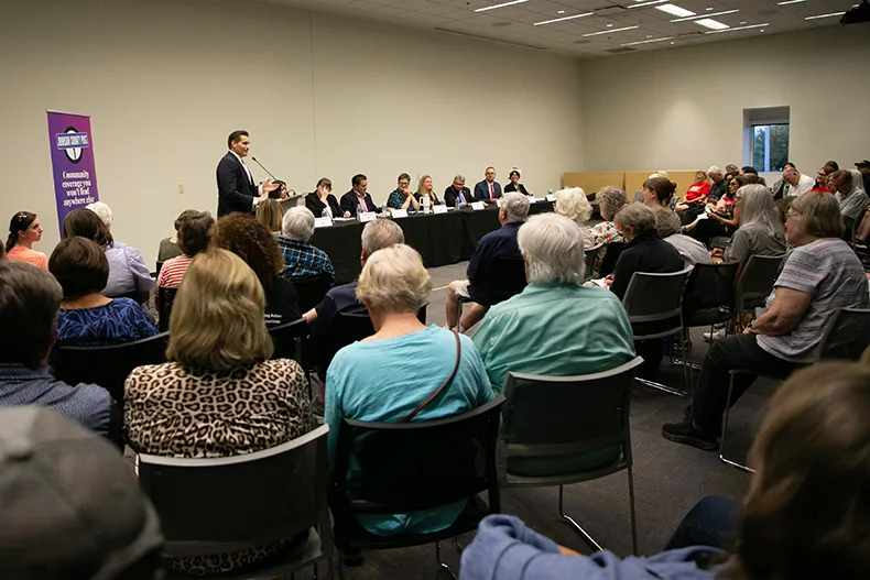 The Johnson County Post hosted a forum on Thursday, Oct. 2, at Central Resource Library for candidates running in contested races for Overland Park City Council.