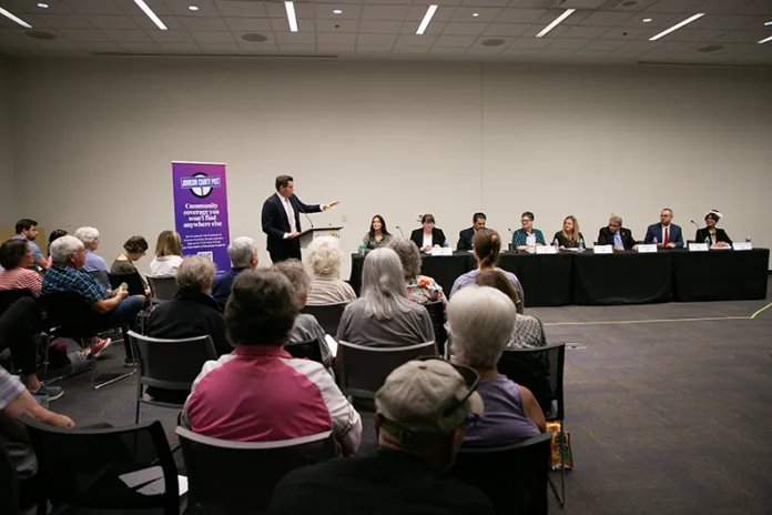 The Johnson County Post hosted a forum on Thursday, Oct. 2, at Central Resource Library for candidates running in contested races for Overland Park City Council.