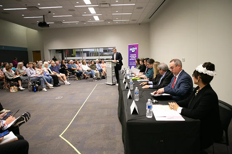 The Johnson County Post hosted a forum on Thursday, Oct. 2, at Central Resource Library for candidates running in contested races for Overland Park City Council.