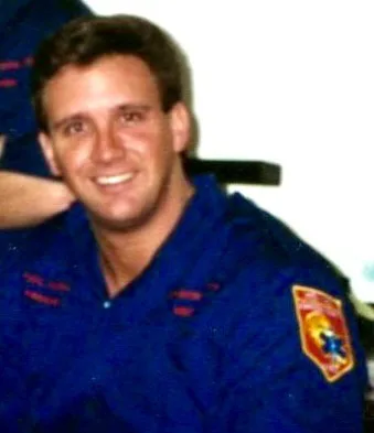A 1992 photo of Paul Nobrega with Med-Act.