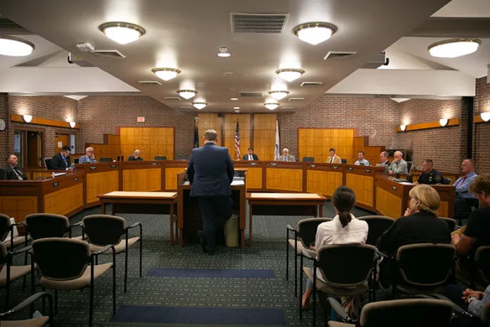 The Prairie Village City Council in September 2025. Photo credit Juliana Garcia.