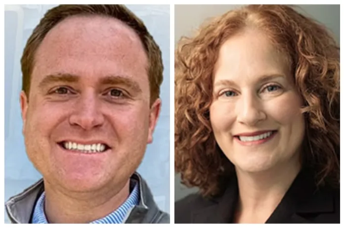 Leawood voters picked Matt Peppes (left) for the Ward 1 seat and Rachel Rubin for the Ward 3 seat.