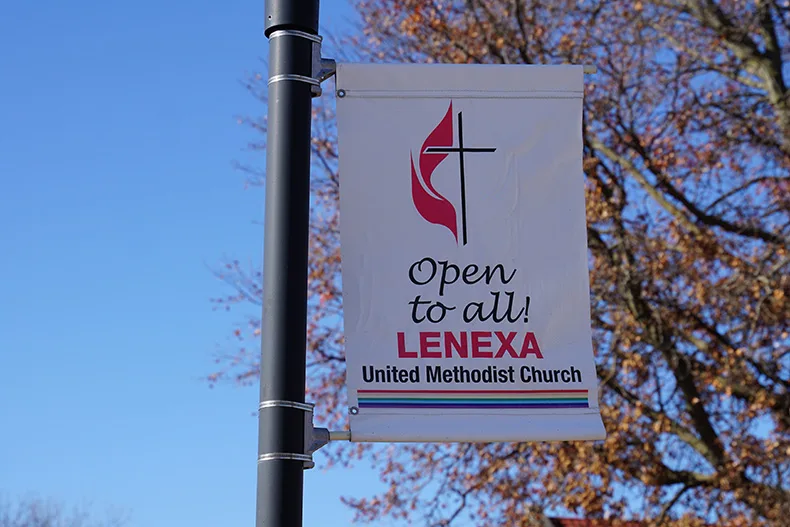 Lenexa United Methodist Church sign