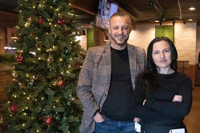 Limi (left) and Shenda Veliu in their new Olathe restaurant, Bella's Italian Restaurant.