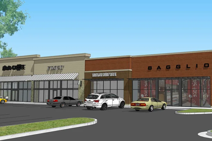 A design rendering of the mixed-use proposal at 151st and Mur-Len.