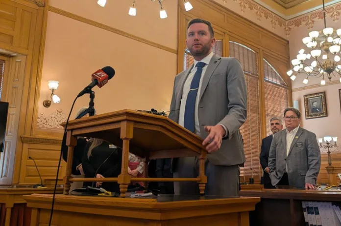 House Minority Leader Brandon Woodard said he’ll work with Republicans to pass as many of Democrats’ policy goals as possible.