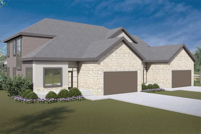 A twin villa design for the Chadwick Place neighborhood.