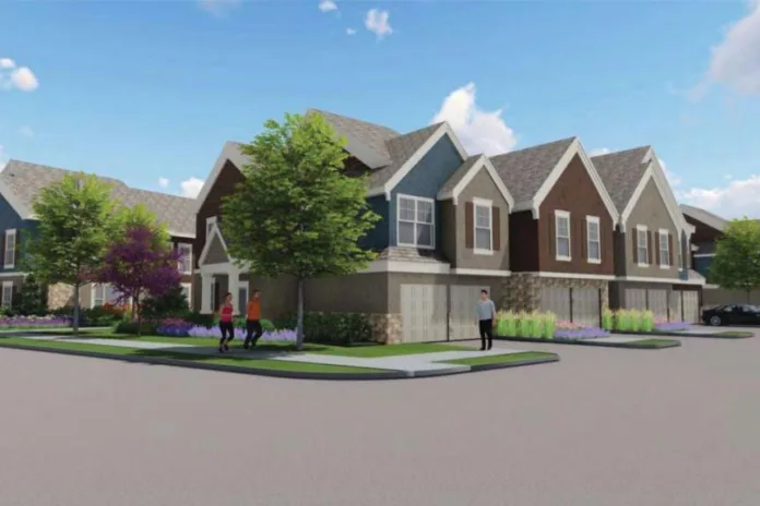 Rendering of a neighborhood.