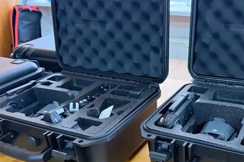 The drones Dolyna purchased with Prairie Village's donation. 