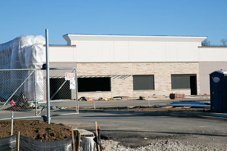 The Trader Joe's construction is well underway as of January 2026. Photo credit Juliana Garcia.