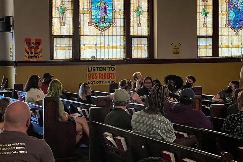 The Bus Riders Union began after Sunrise Movement KC held town halls for riders to discuss the current state of the transit system.