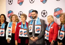 Local officials gathered ahead of the Johnson County United World Cup 2026 rally in Overland Park.