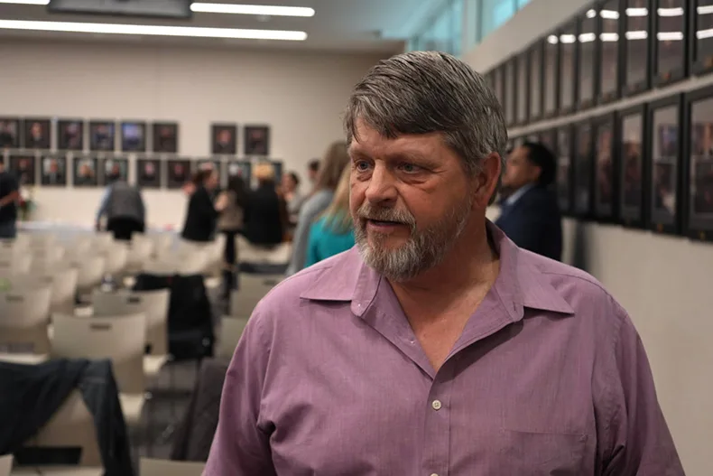 Marine Corps Veteran Darrel Dilley graduated from the program in 2022. He traveled from Tennessee to celebrate the treatment court’s 10th anniversary.