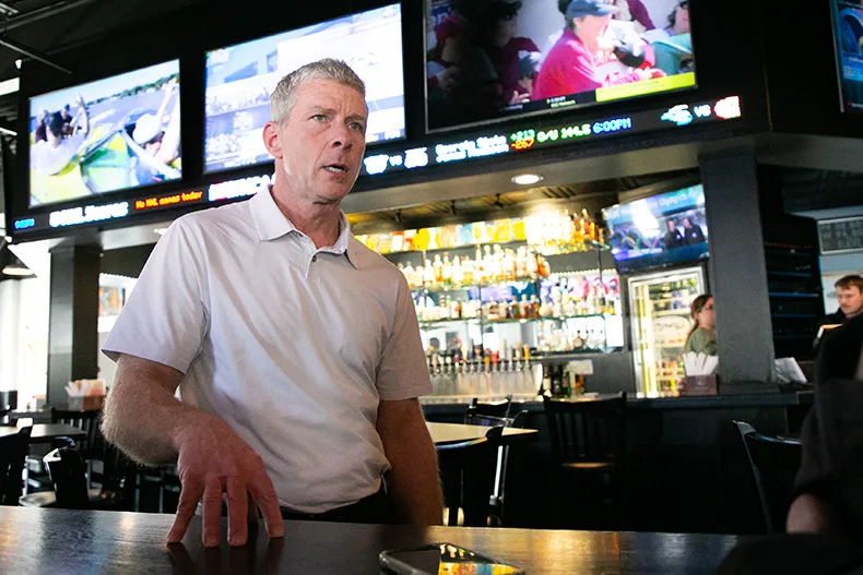Brian Clyne is director of operations for the Kansas side of the Minsky's restaurant company.