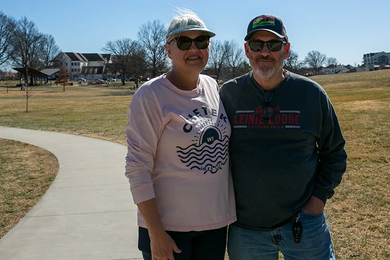 Cris and Ernie Pierson at Meadowbrook Park.