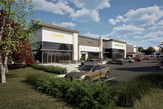 A design rendering of the $18 million project at Town Center Plaza.
