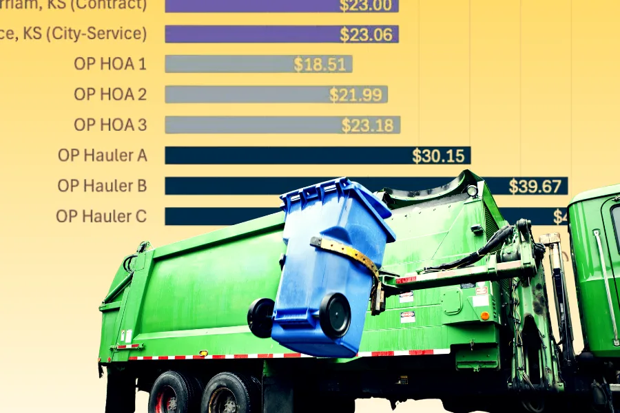 Some Overland Park residents pay twice as much for trash pickup as their neighbors. The city wants to change that