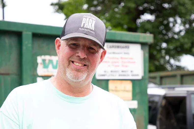 Adam Hutchison, recycling center drop-off supervisor.