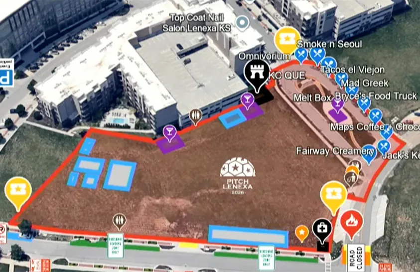 Lenexa watch party map