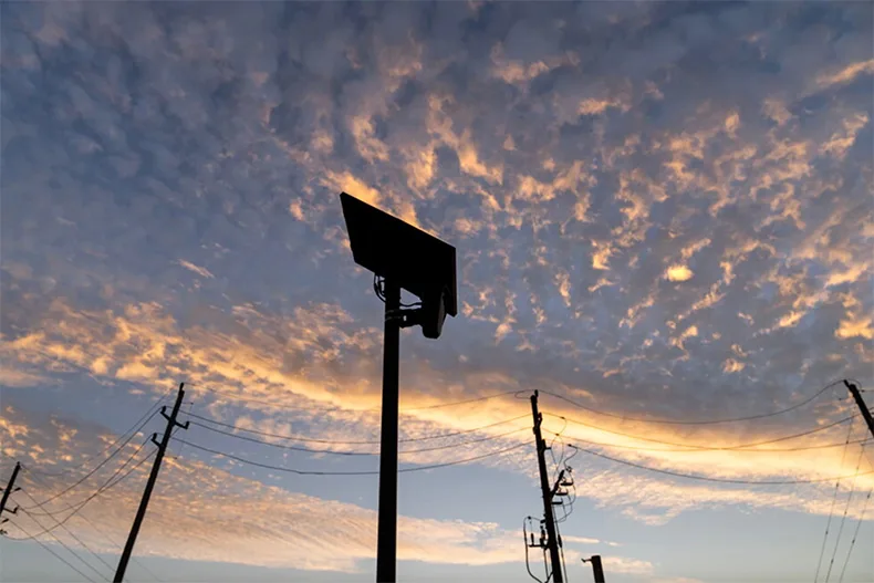 An automated license plate reader in Houston, Texas.