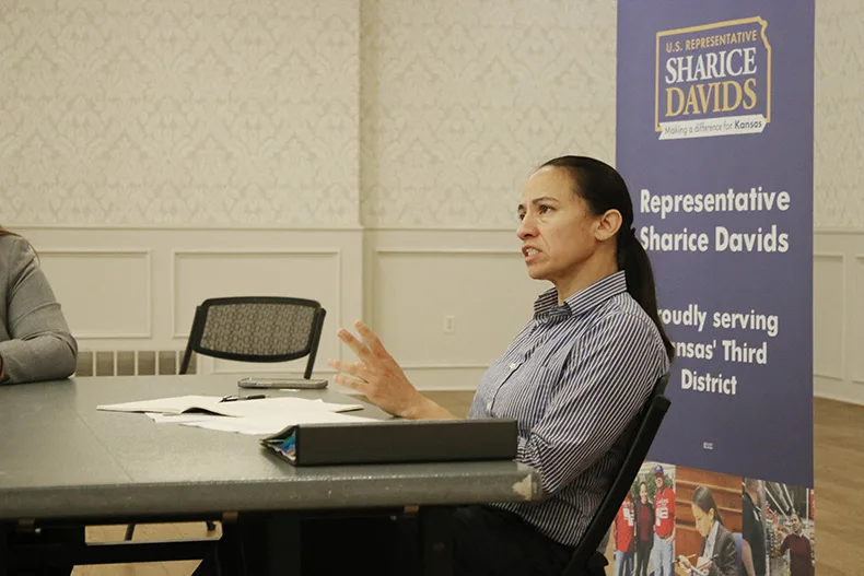 A bison herd restoration roundtable hosted by U.S. Rep. Sharice Davids gathered stakeholders together on Wednesday.