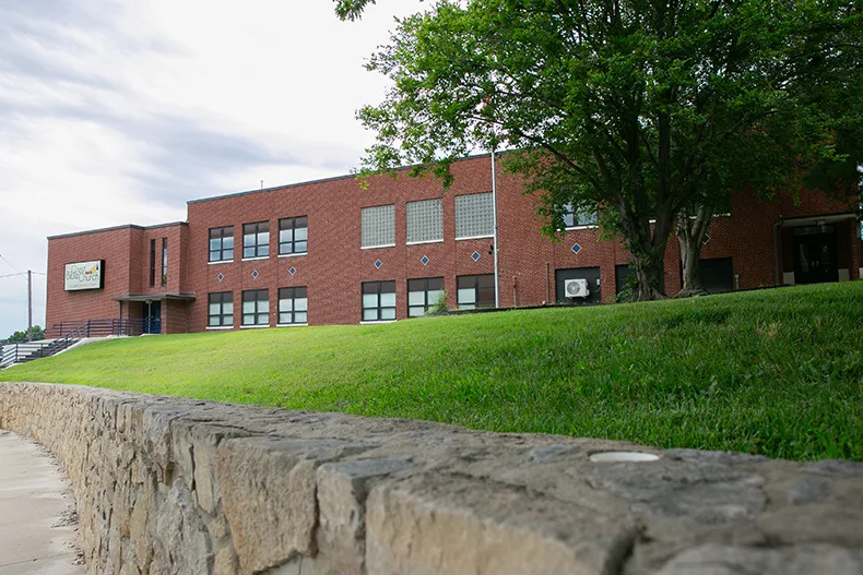 The former South Park Grade School, which is now Crest Bible Church in Merriam. Photo credit Juliana Garcia.
