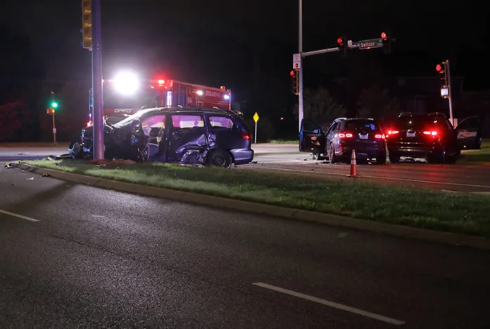 Overland Park crash Switzer and 127th