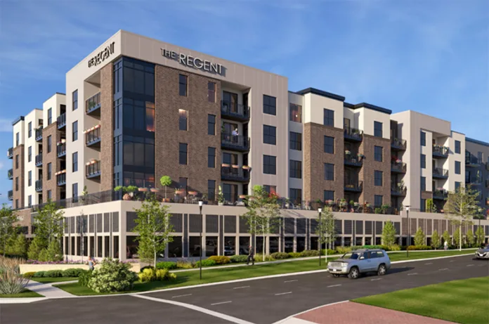A design rendering of the One35 development at 135th Street and Kenneth Road.