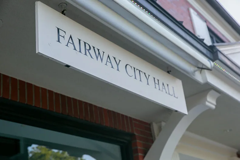 Fairway City Hall in July 2026. Photo credit Juliana Garcia.