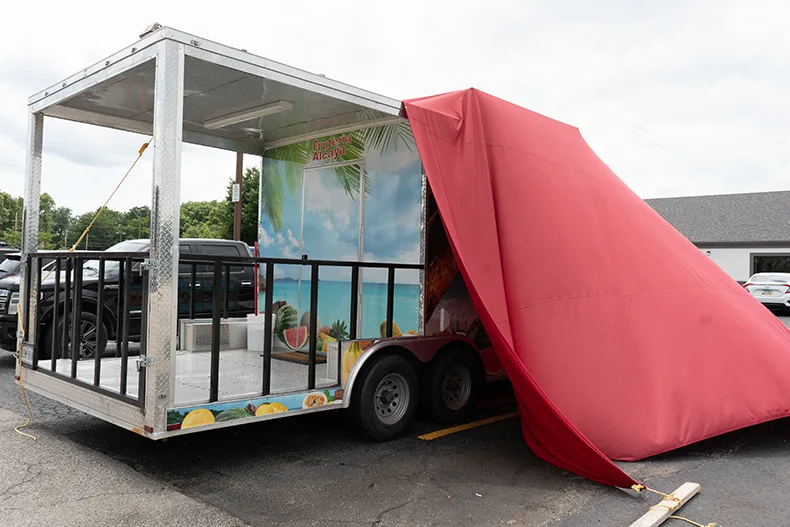 he vendor of an Olathe fruit stand was detained by ICE earlier this month. Photo credit Kate Mays. 