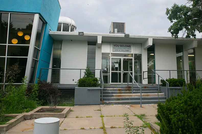 The former YMCA in Prairie Village in July 2026. Photo credit Juliana Garcia.