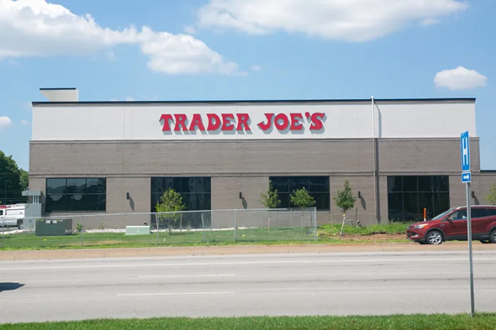 Trader Joe's in Merriam, facing north from Merriam Grand Station. Photo credit Juliana Garcia.