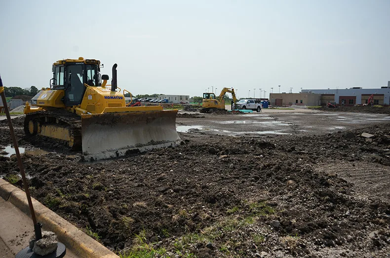 Work on Spring Hill High School's northeast corner, in what was the back parking lot, is underway. The $25 million project expands the district Career and Technical Education offerings.