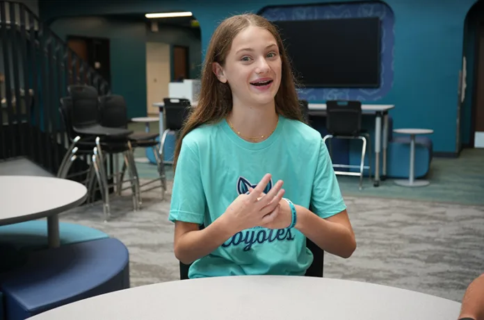Incoming Wolf Springs eighth grader Audrey Campbell said she’s looking forward to the new layout, where each grade is separated into pods for core classes.